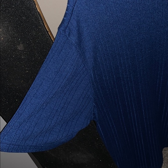 BLUE TEXTURED SHIRT - Picture 3 of 3
